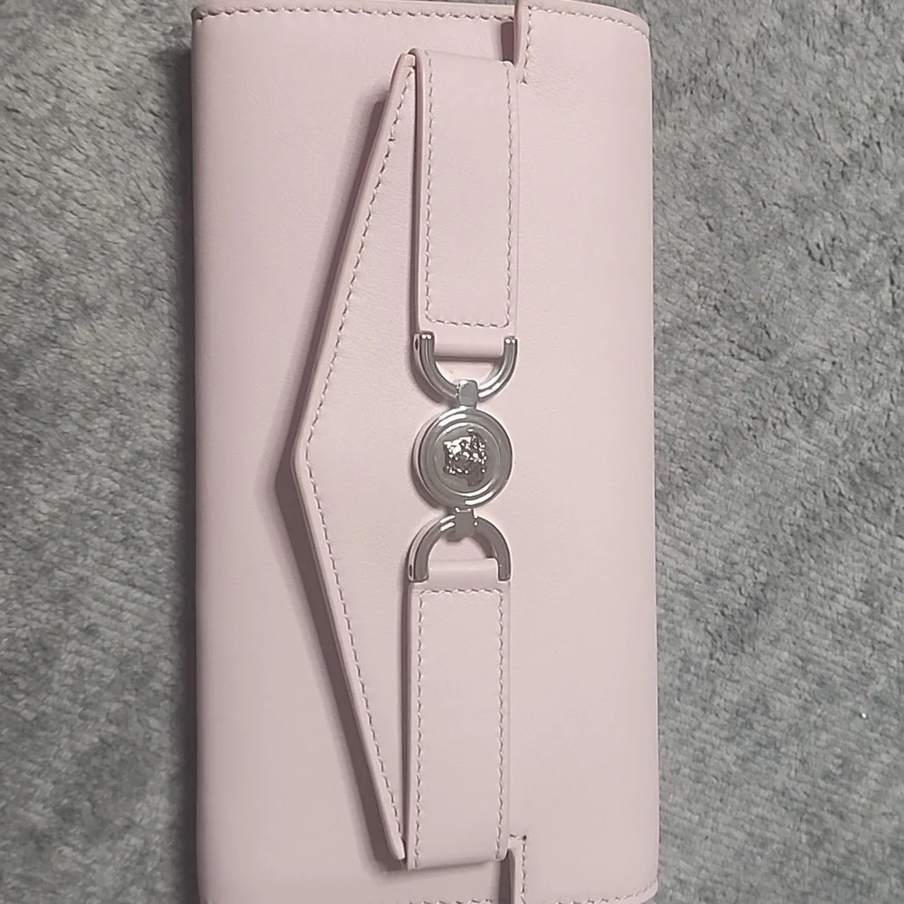 Versace Dusty Pink Medusa '95 Leather Wallet - Picture 4 of 6